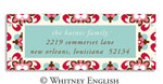 Whitney English Address Labels - Vintage Posey (Holiday) (615328)